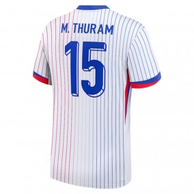 Seconda Maglia Francia M. Thuram 15 Euro 2024